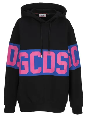 GCDS Logo Band Drawstring Hoodie