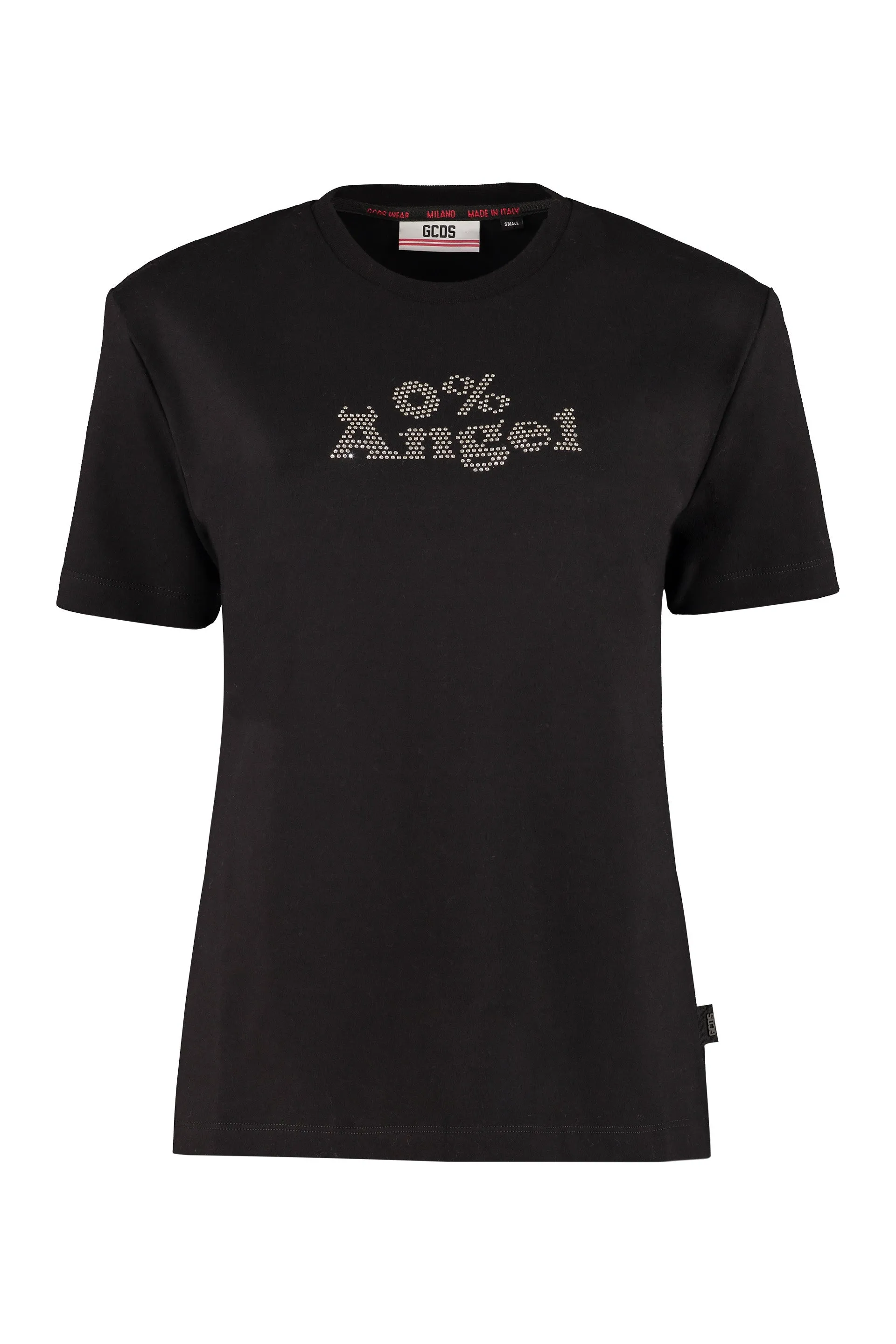 GCDS Logo Embellished Crewneck T-Shirt