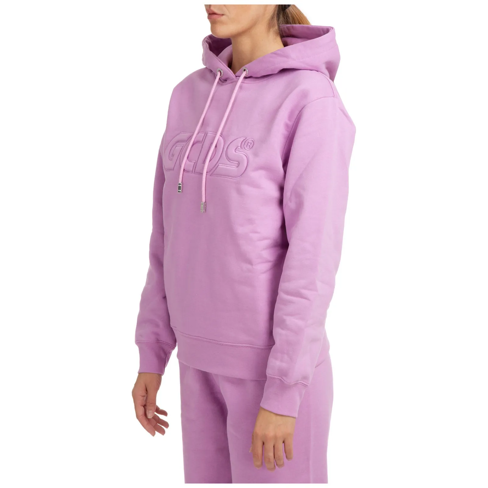 GCDS Logo Embroidered Drawstring Hoodie