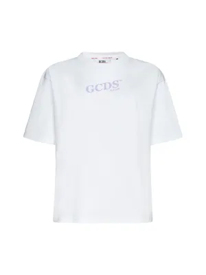 GCDS Logo Printed Crewneck T-Shirt