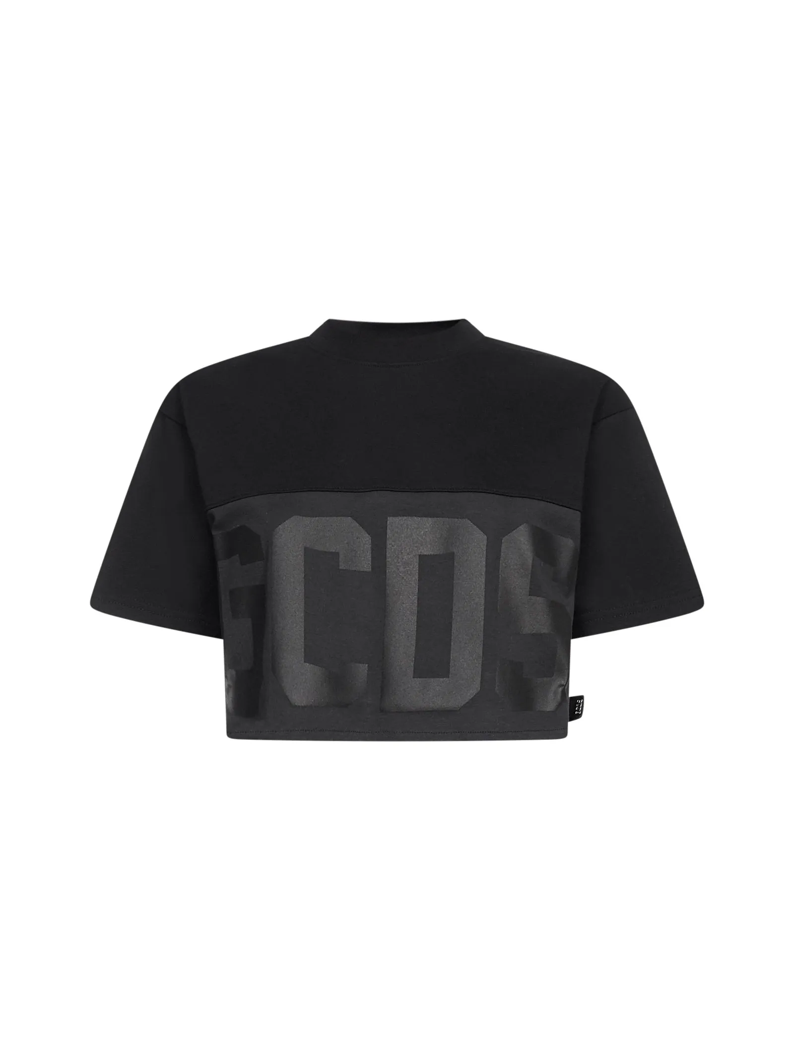 GCDS Logo Printed Cropped T-Shirt