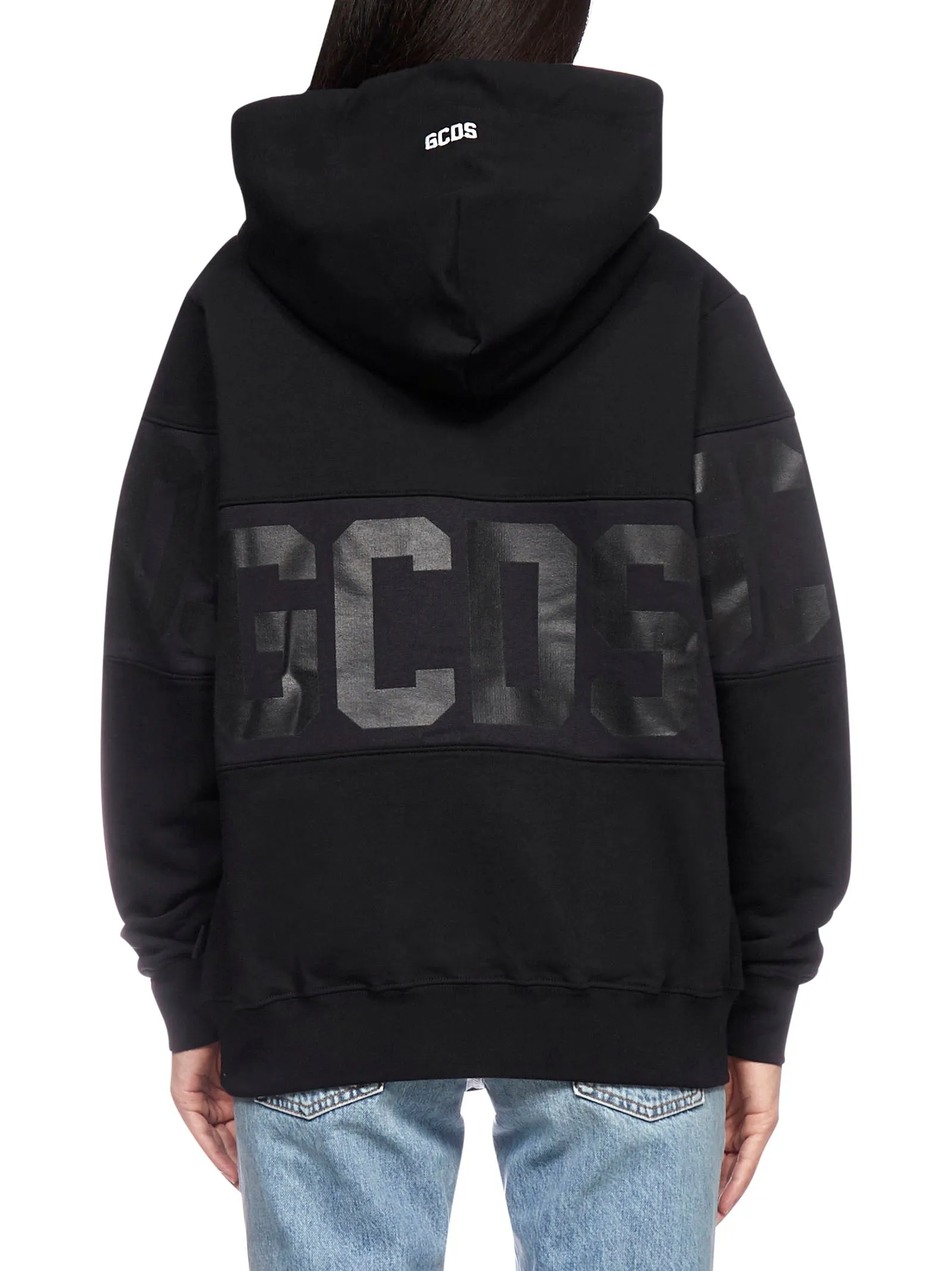 GCDS Logo Printed Drawstring Hoodie