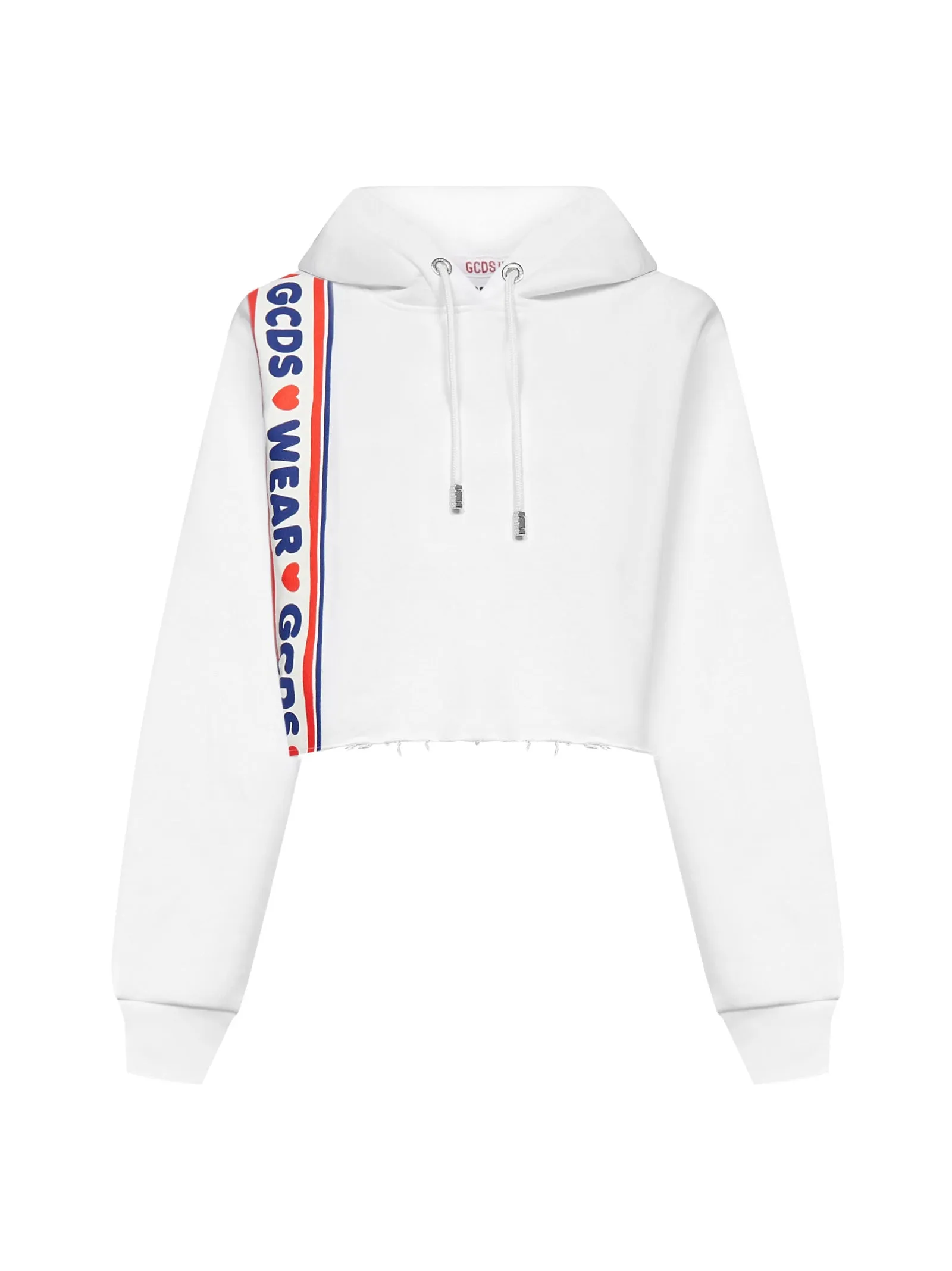 GCDS Logo Printed Drawstring Hoodie