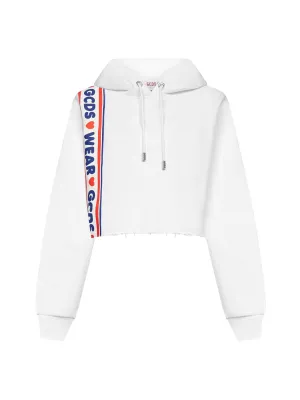 GCDS Logo Printed Drawstring Hoodie