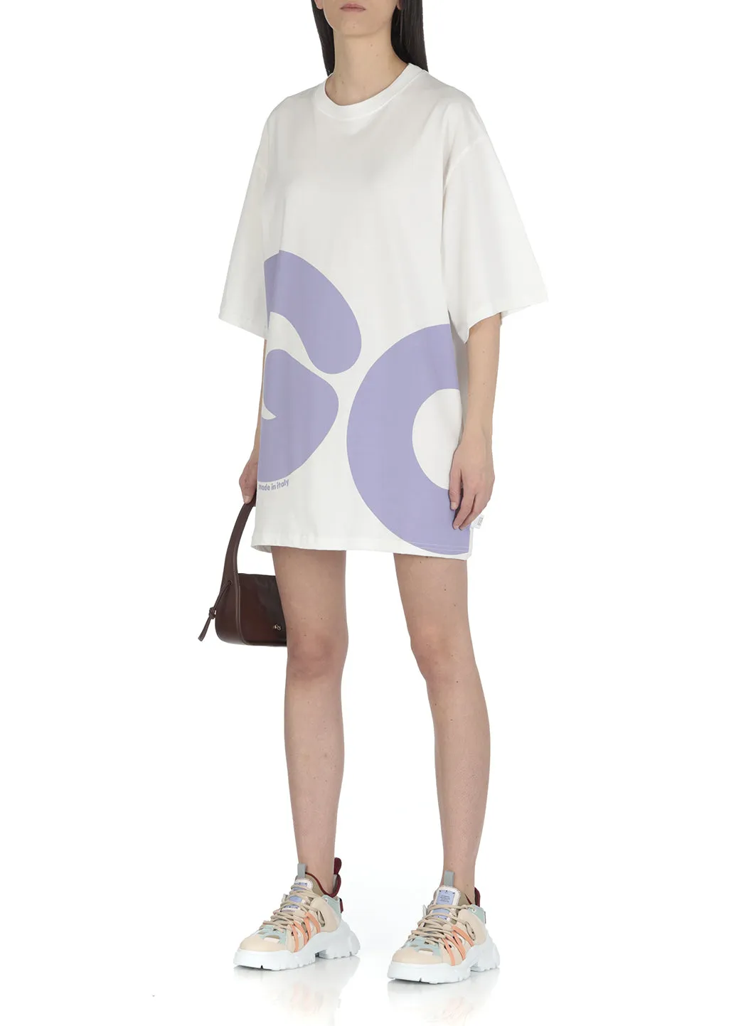 GCDS Logo Printed T-Shirt Dress