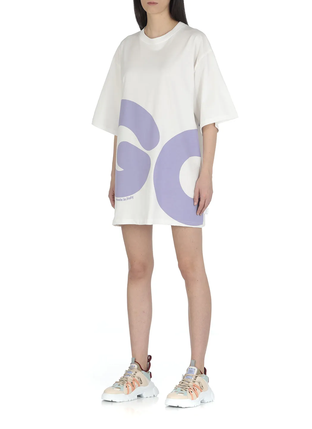 GCDS Logo Printed T-Shirt Dress