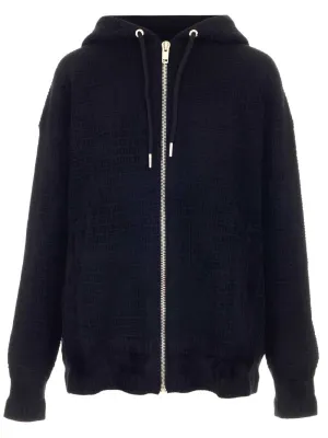 Givenchy 4G Motif Zip-Up Hoodie