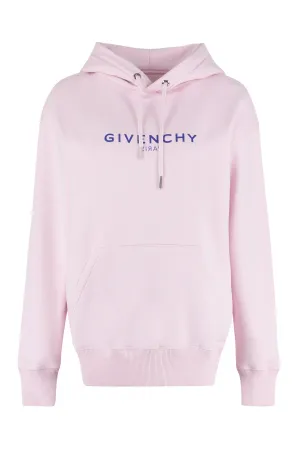 Givenchy Logo Printed Drawstring Hoodie