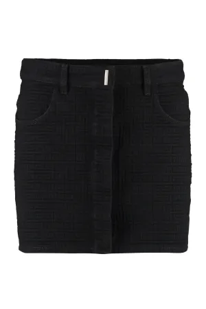 Givenchy Mid-Rise Monogram Mini Skirt