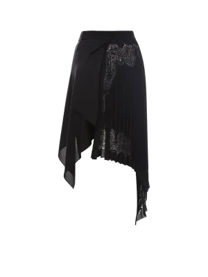 Givenchy Pleated Asymmetrical Skirt