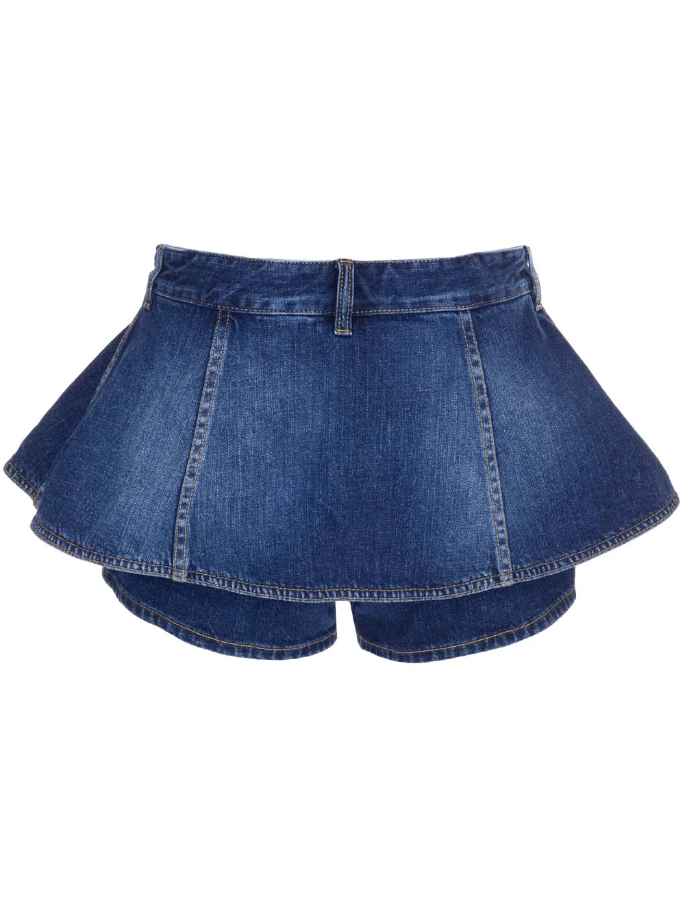 Givenchy Ruffled Denim Shorts