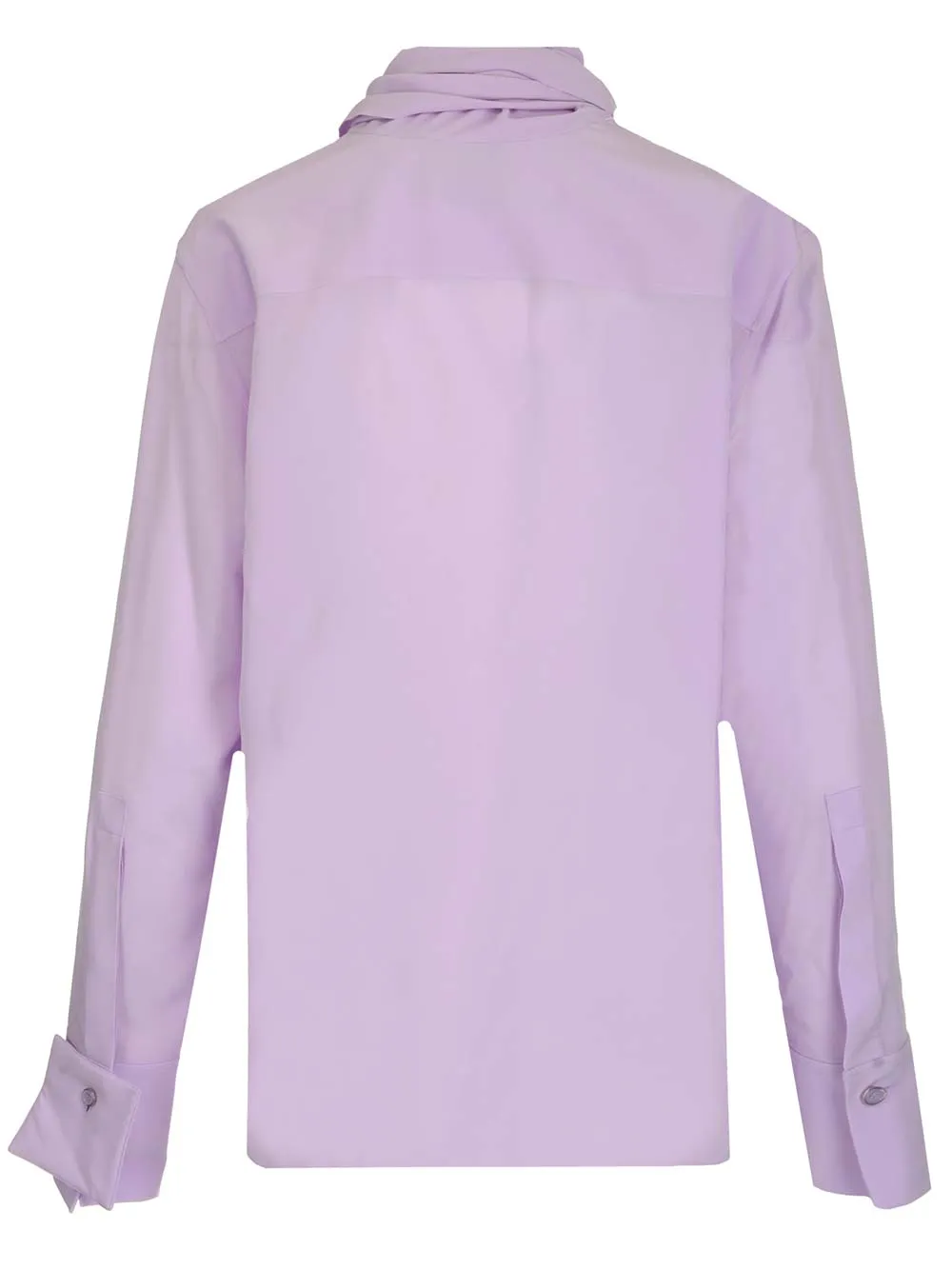 Givenchy Scarf Collar Long-Sleeved Shirt