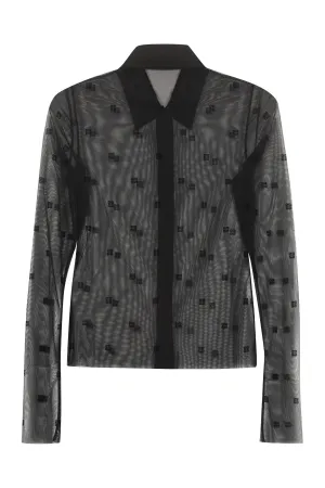 Givenchy Tulle 4G Patterned Shirt