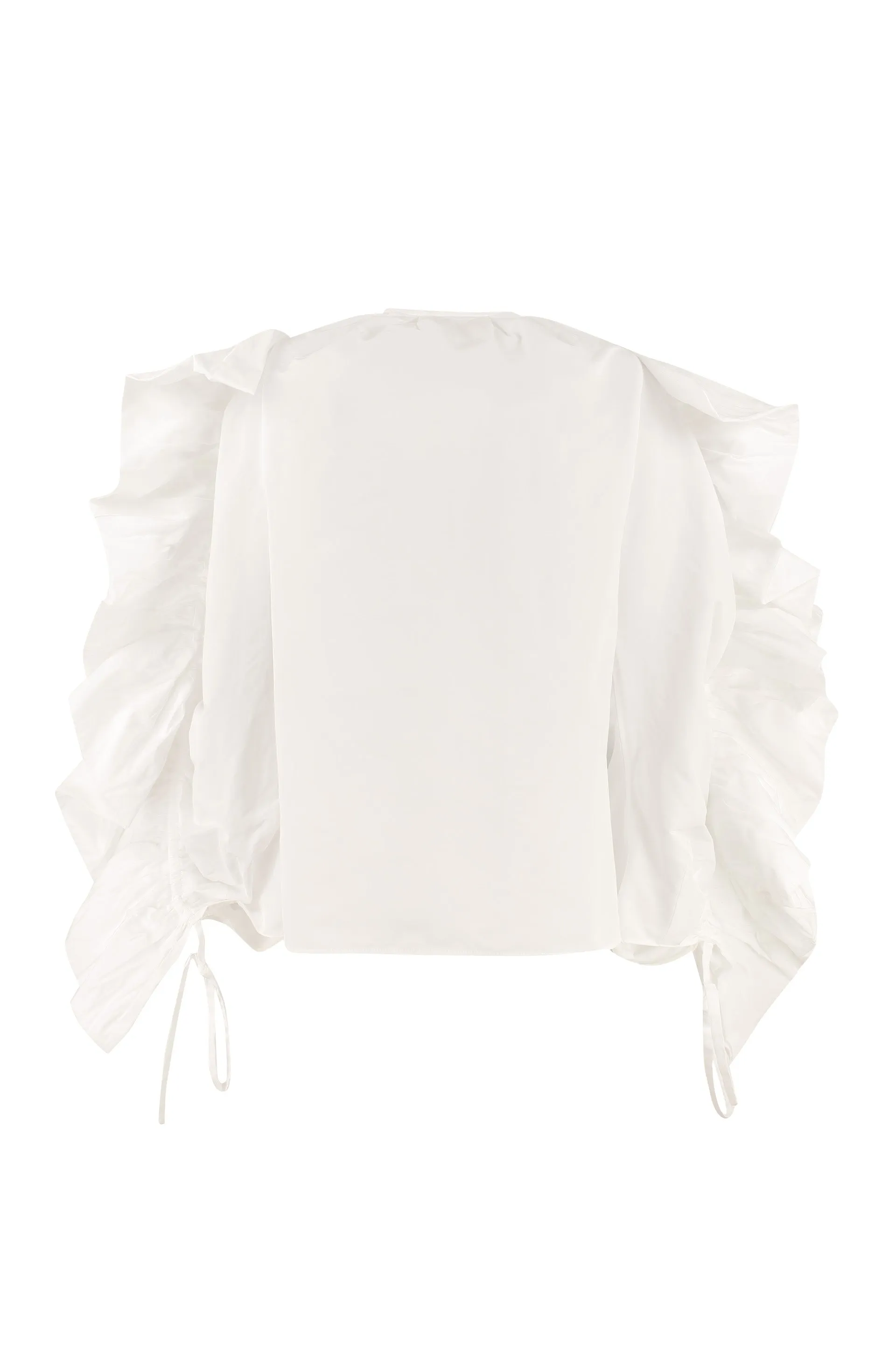 GivenchyCrewneck Accentuated Sleeve Top