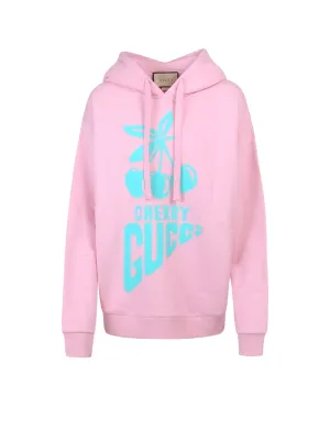 Gucci Cherry Printed Oversized Hoodie