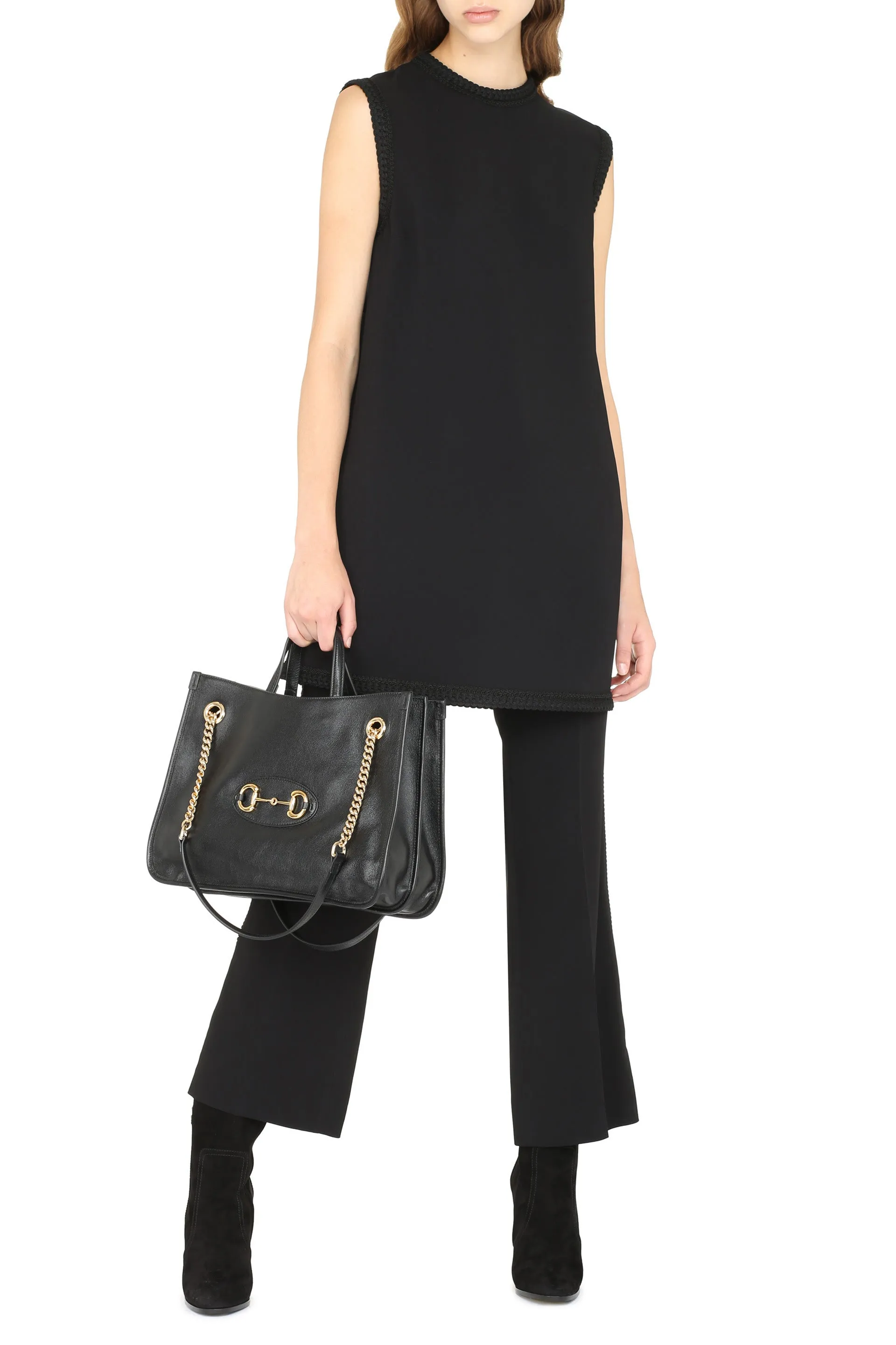 Gucci Ribbon-Trim Tank Top