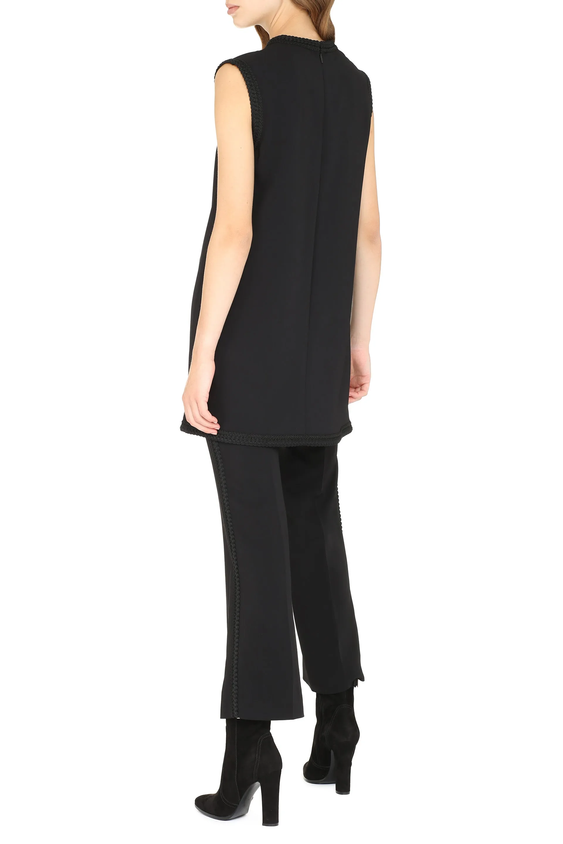 Gucci Ribbon-Trim Tank Top