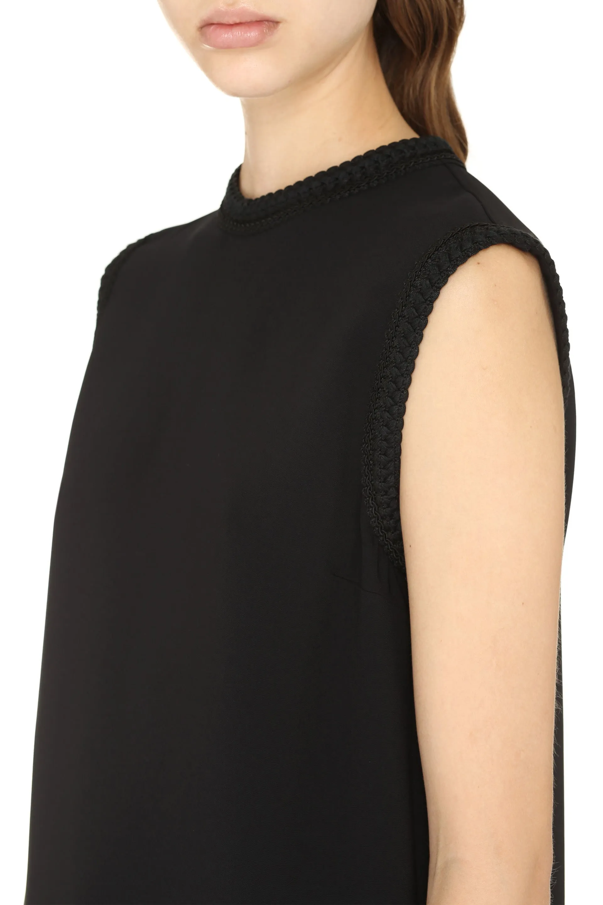 Gucci Ribbon-Trim Tank Top
