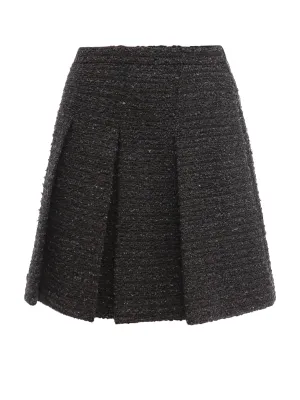 Gucci Tweed Pleated Mini Skirt