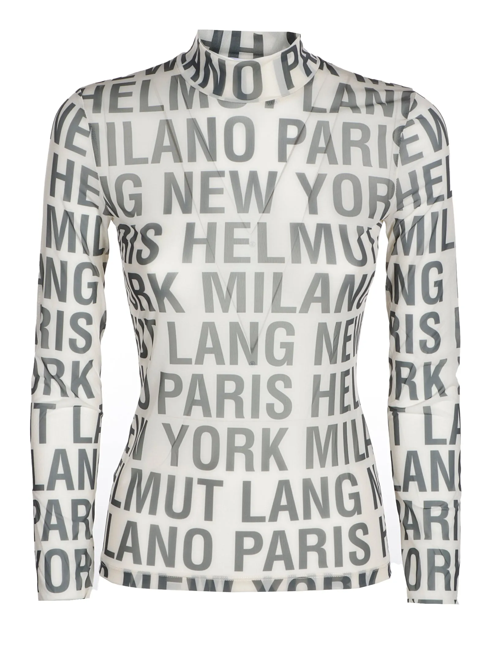Helmut Lang Jersey Mockneck Top