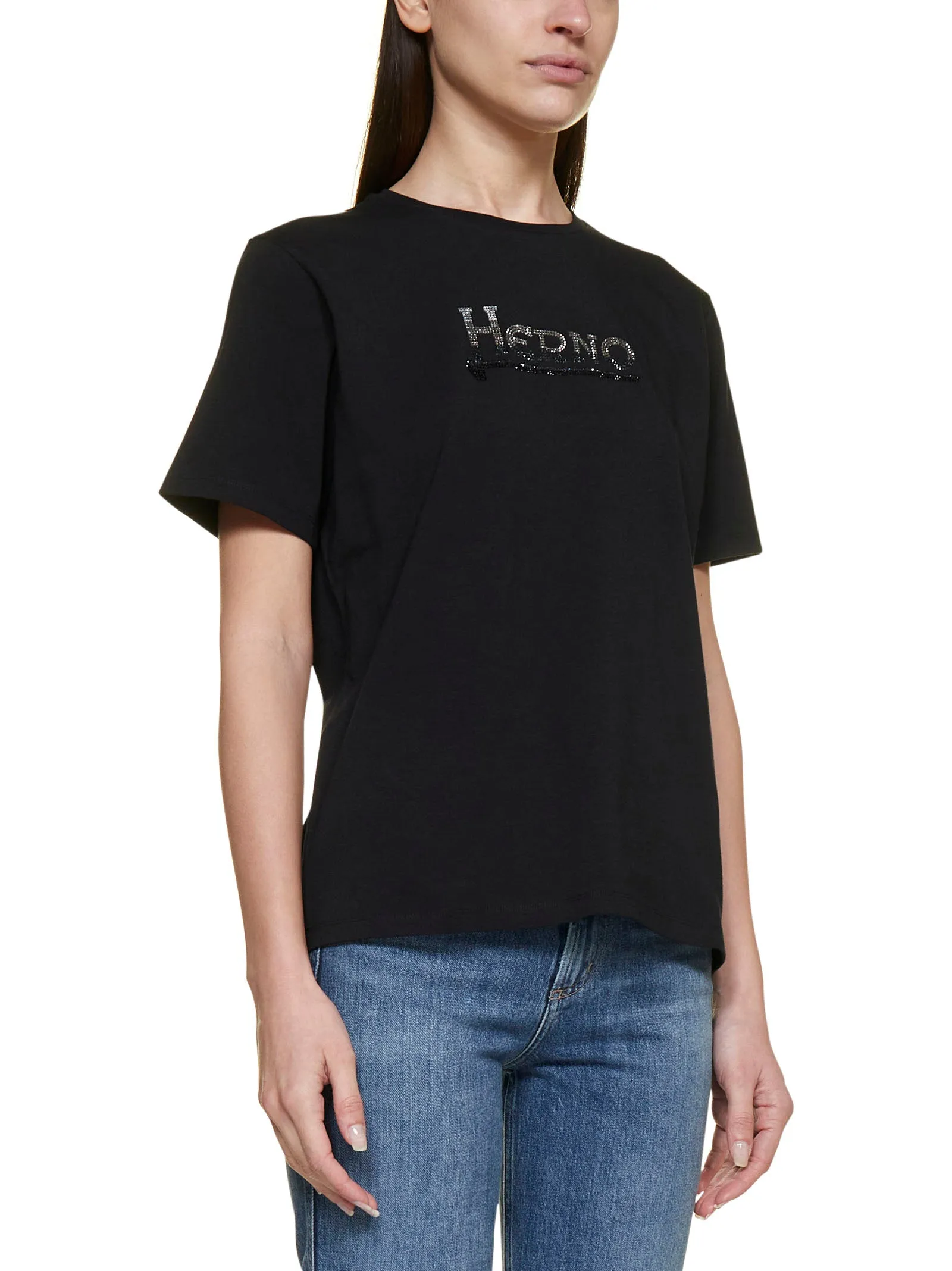 Herno Logo Printed Crewneck T-Shirt