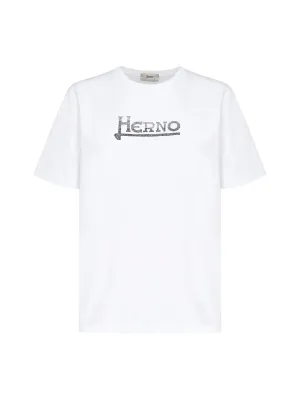 Herno Logo Printed Crewneck T-Shirt