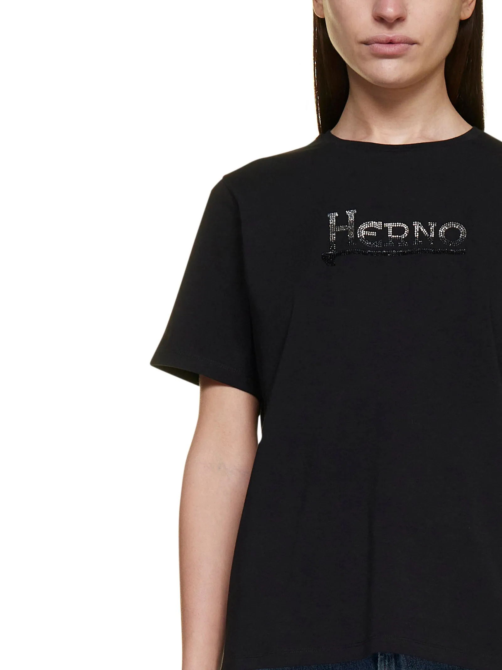Herno Logo Printed Crewneck T-Shirt