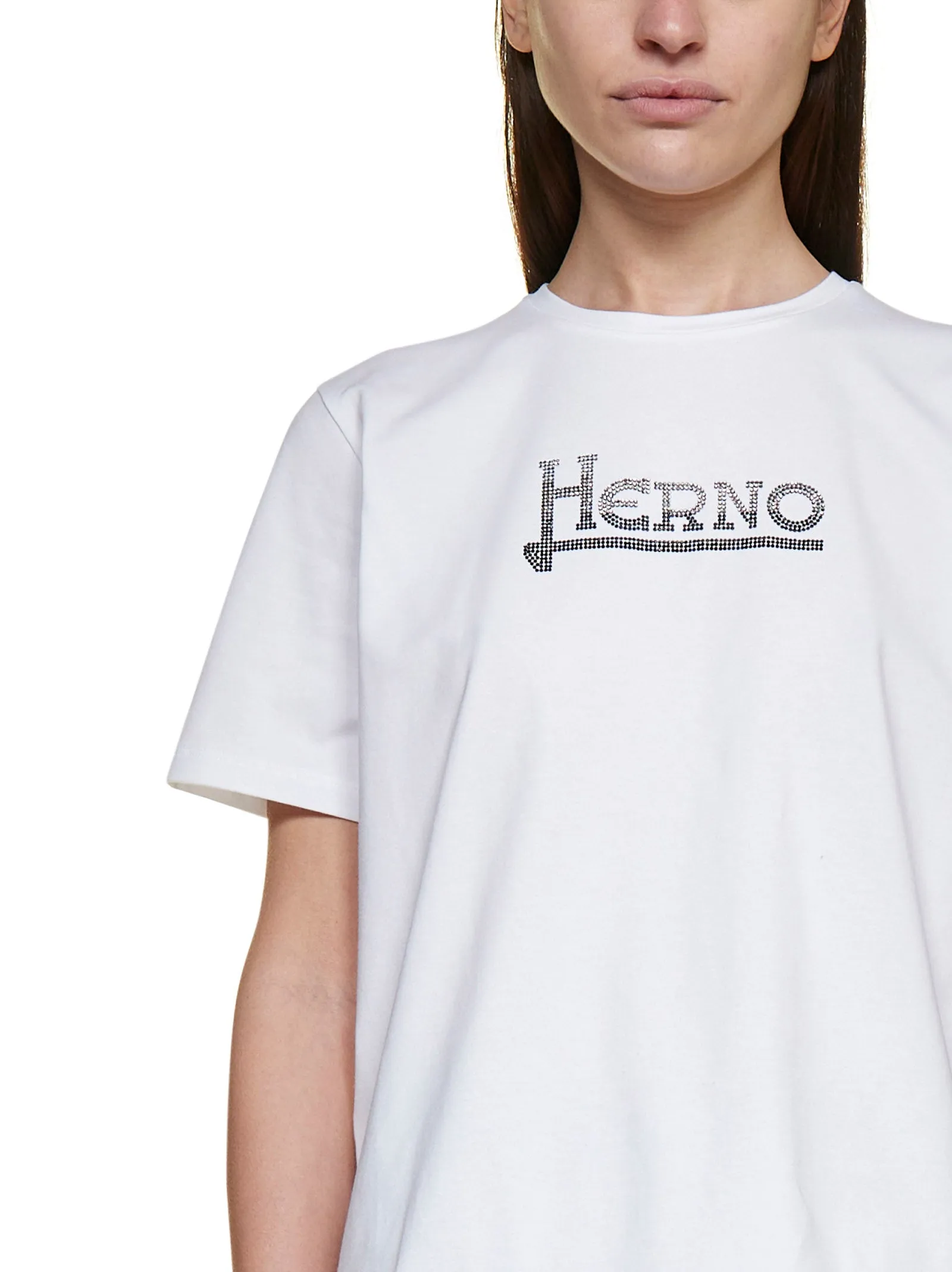 Herno Logo Printed Crewneck T-Shirt