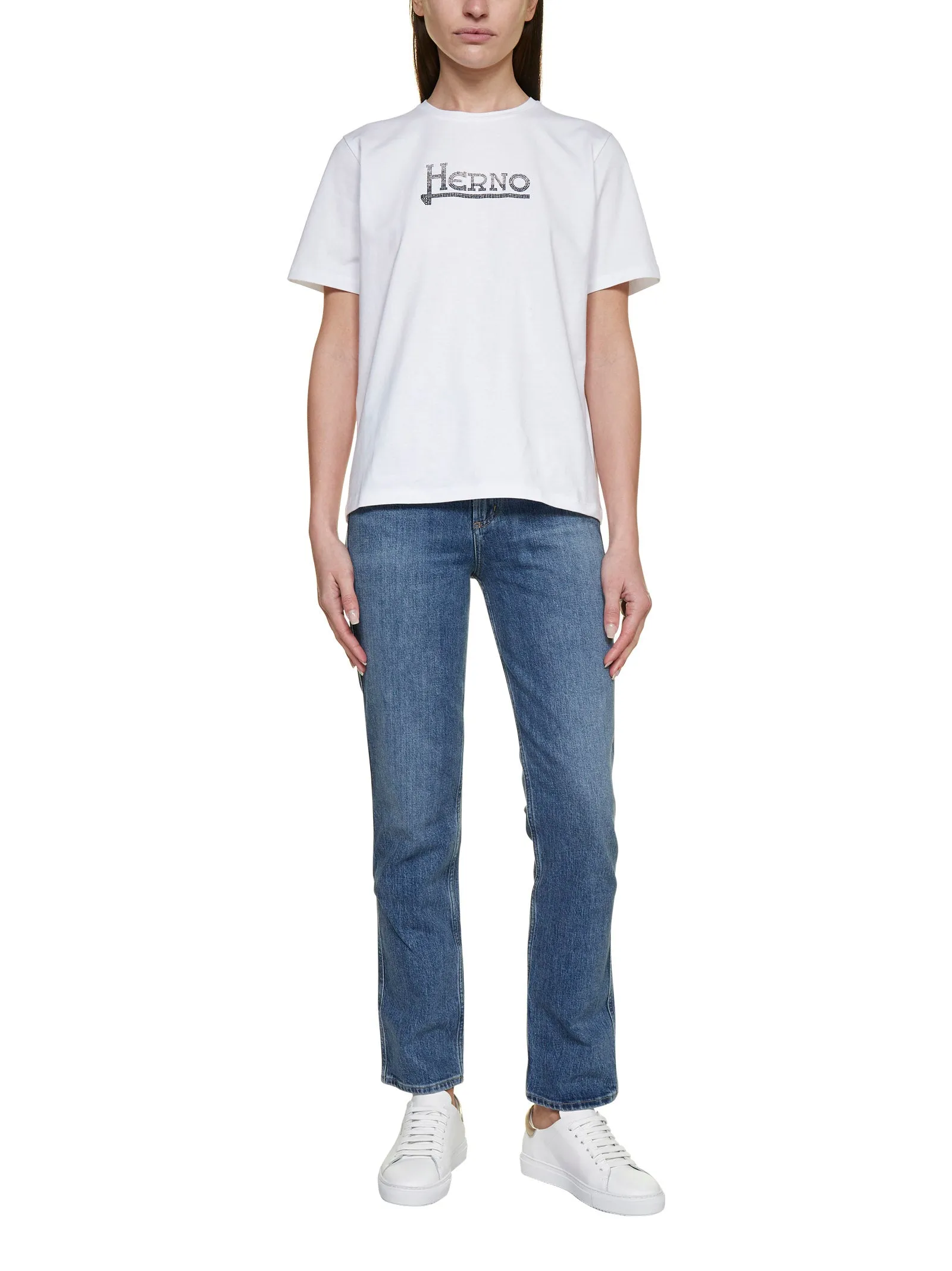 Herno Logo Printed Crewneck T-Shirt