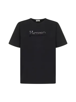 Herno Logo Printed Crewneck T-Shirt
