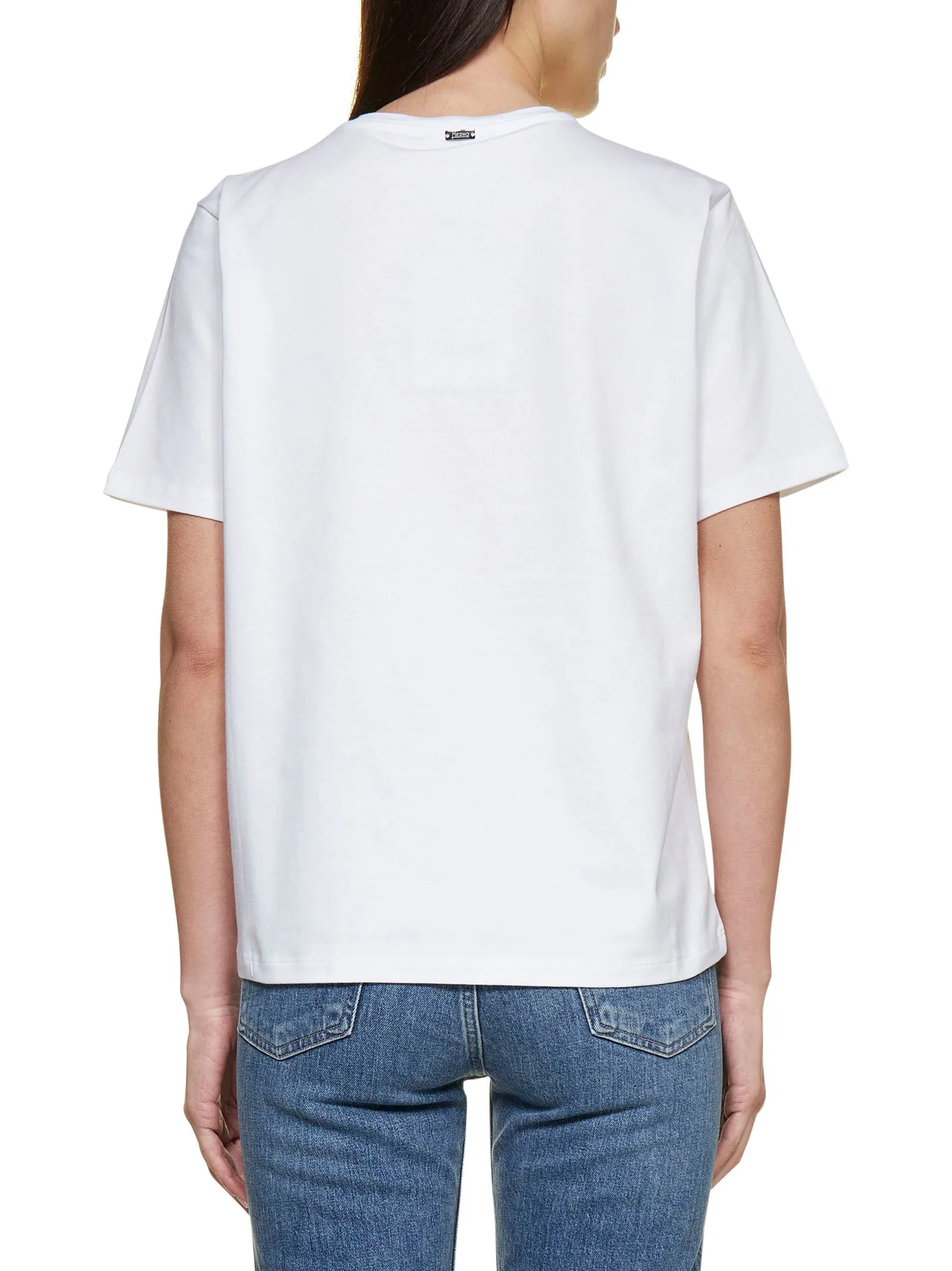 Herno Logo Printed Crewneck T-Shirt