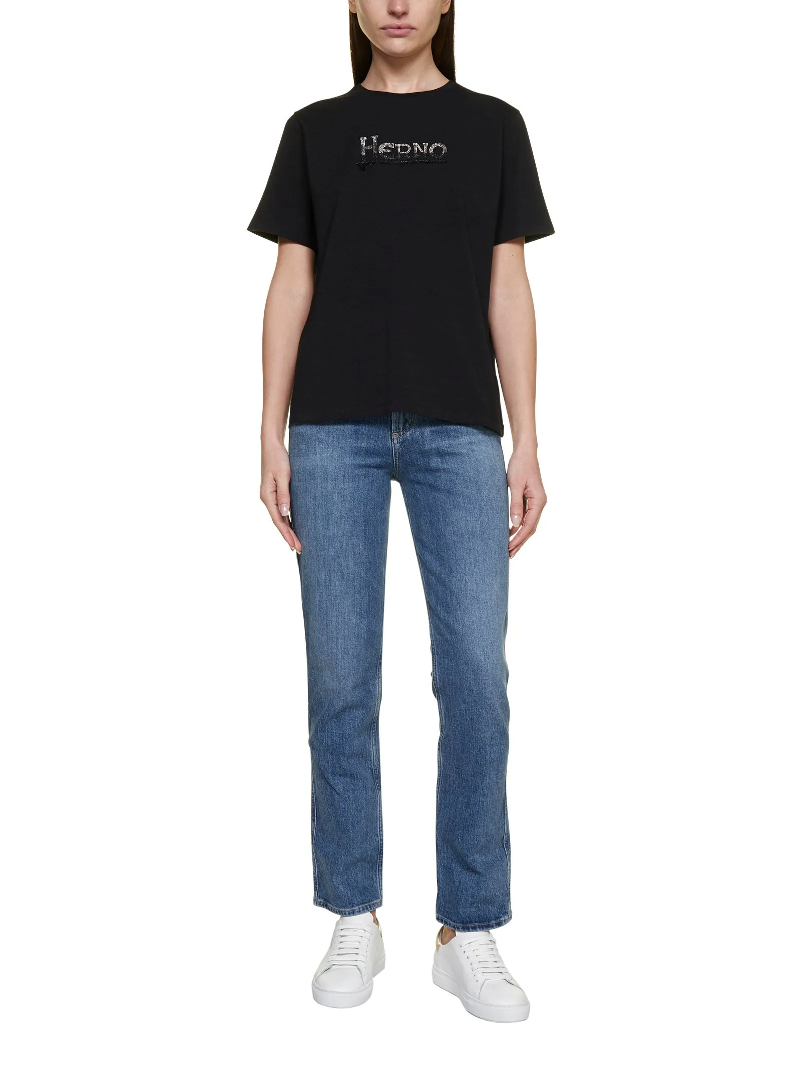 Herno Logo Printed Crewneck T-Shirt