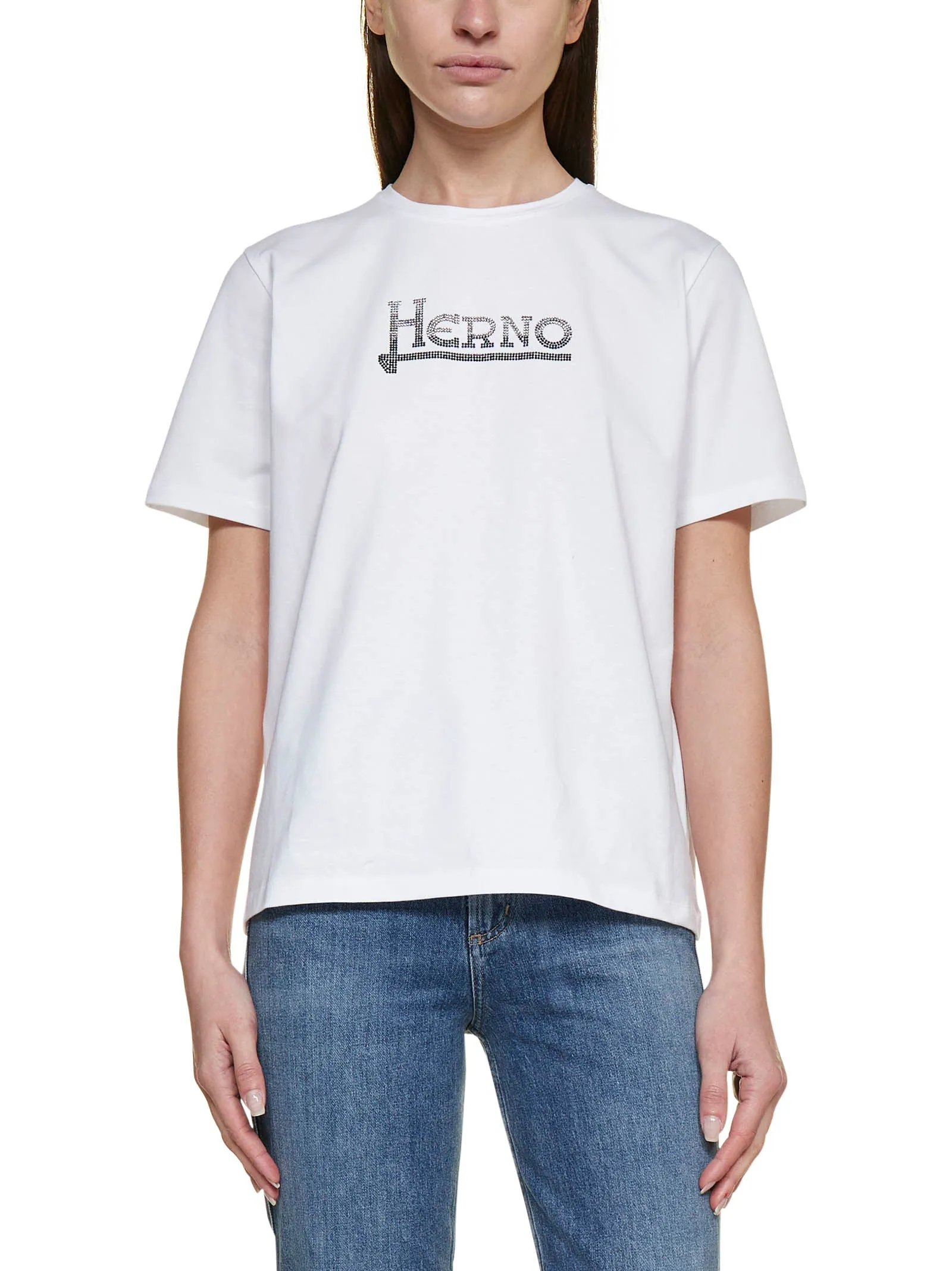Herno Logo Printed Crewneck T-Shirt