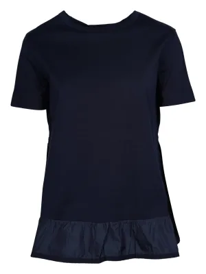 Herno Ruffle-Hem Crewneck T-Shirt