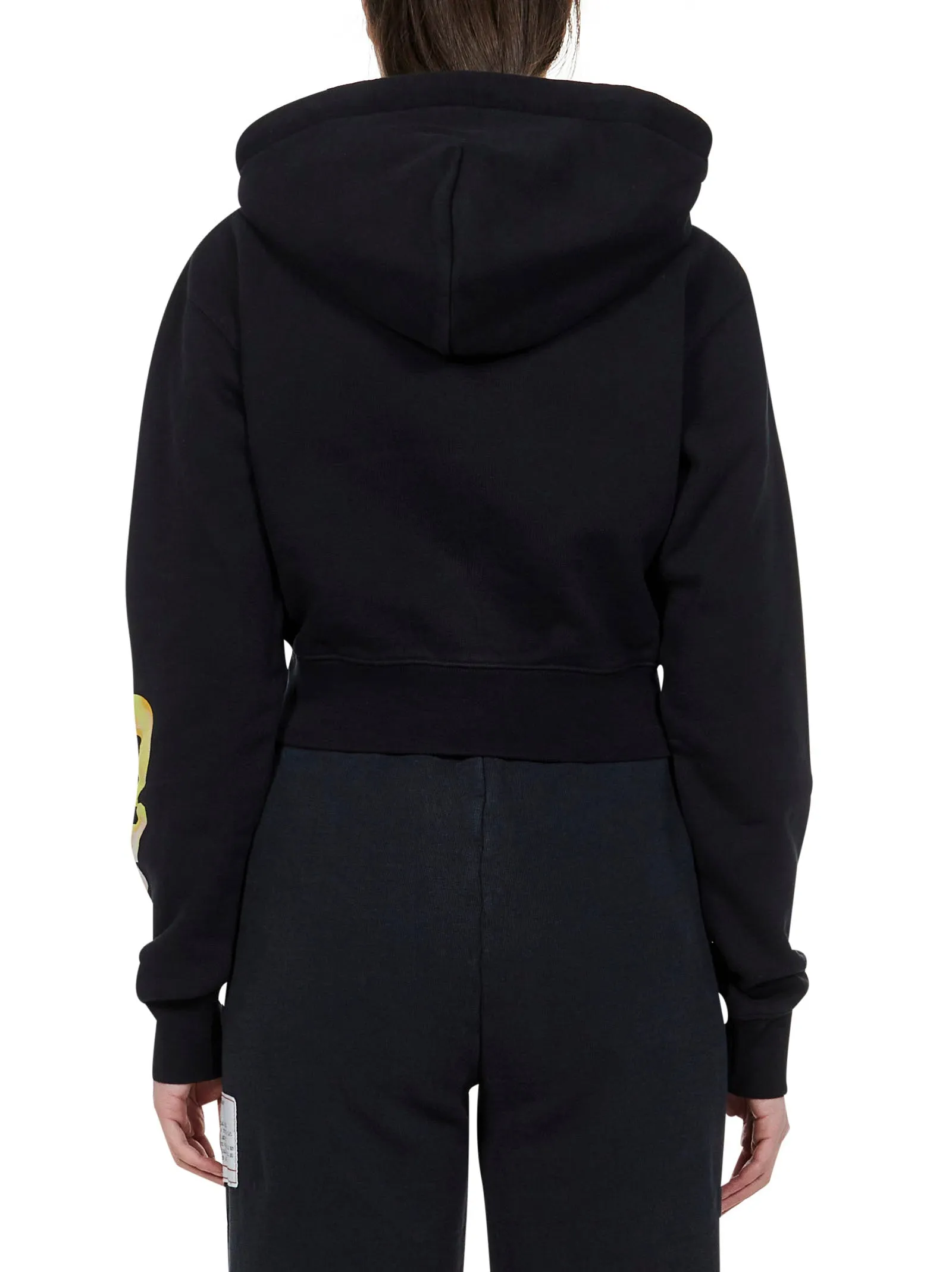Heron Preston Cropped Drawstring Hoodie