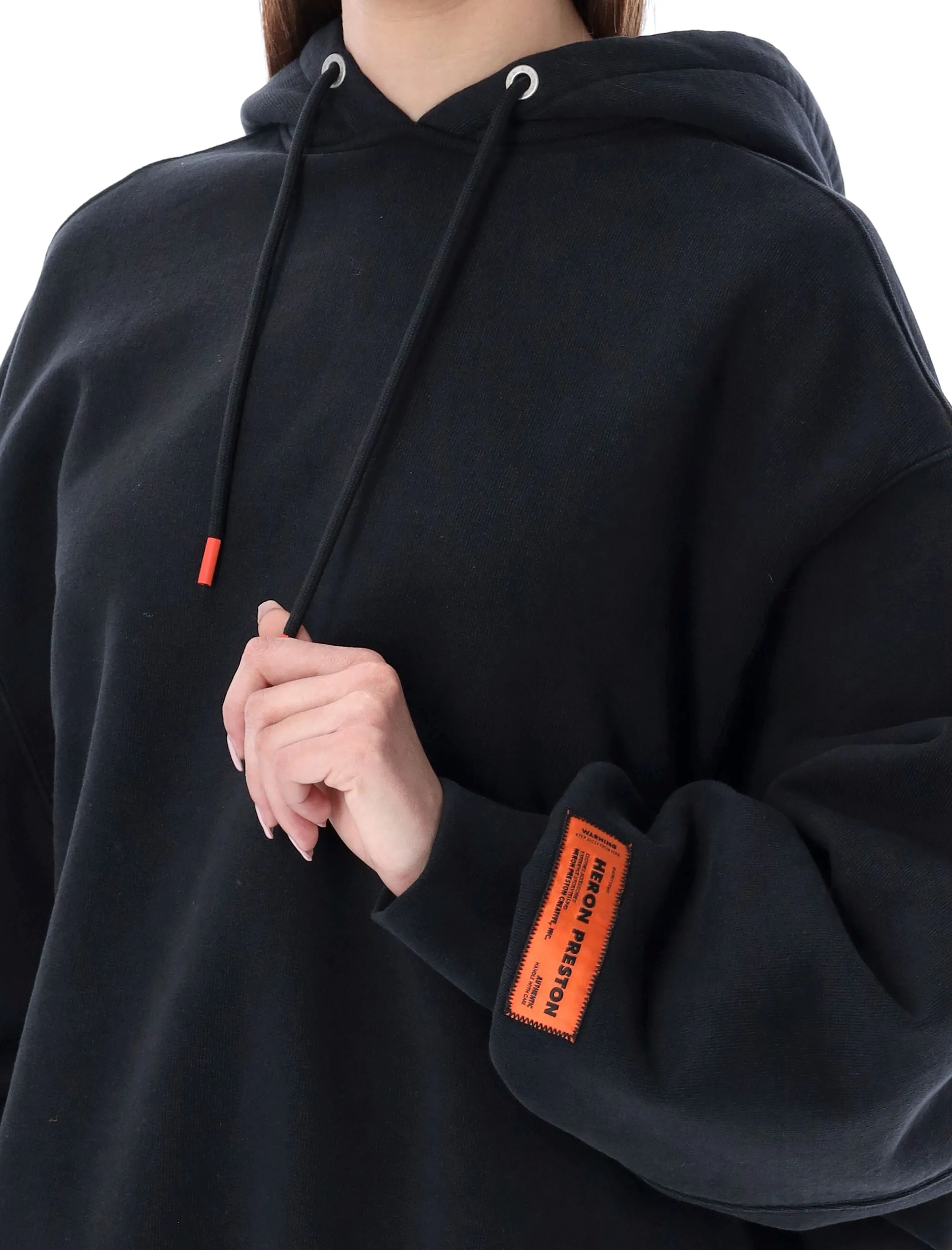 Heron Preston Logo Patch Drawstring Hoodie