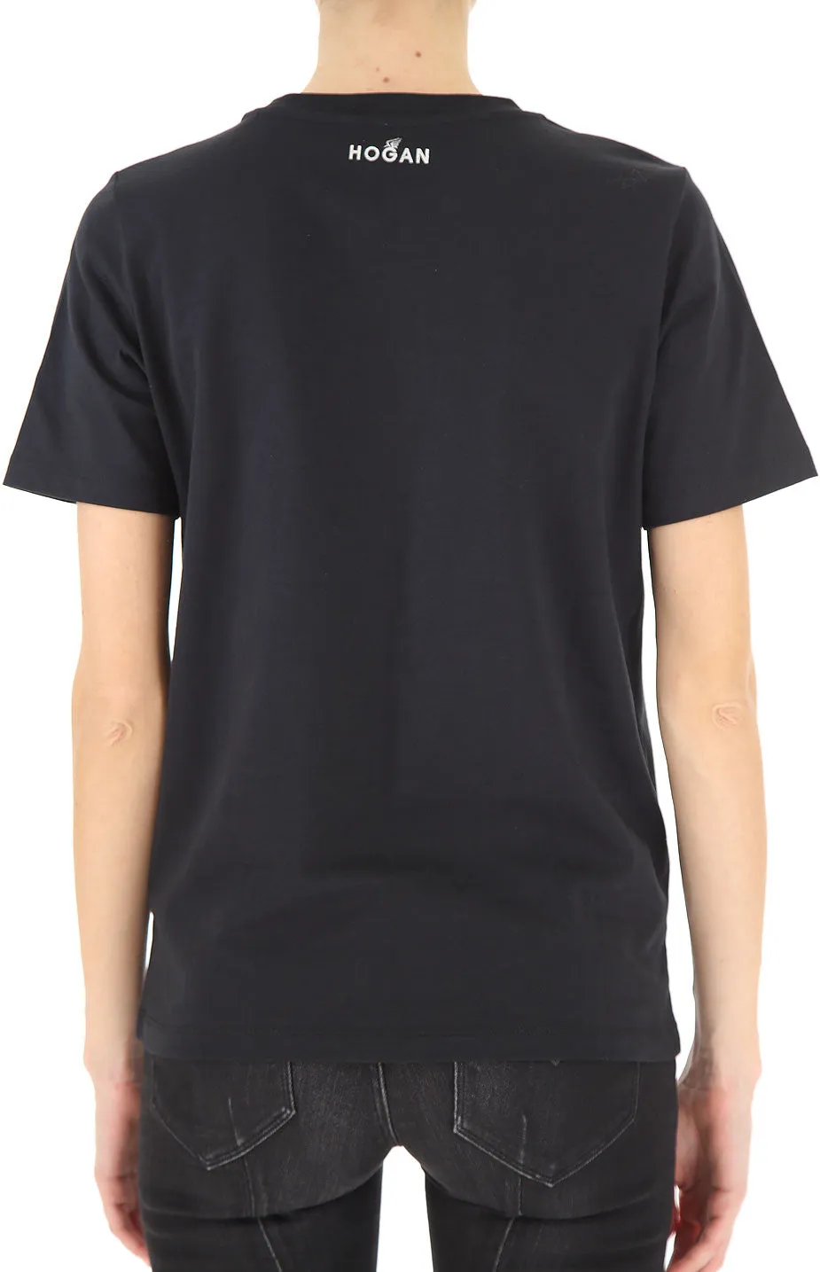 Hogan Logo Print Crewneck T-Shirt