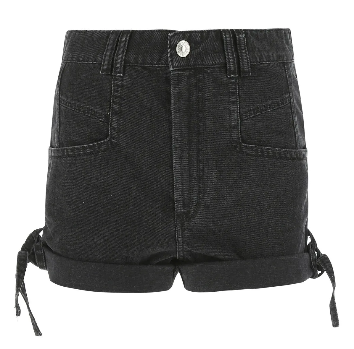 Isabel Marant Turn-Up Brim Denim Shorts