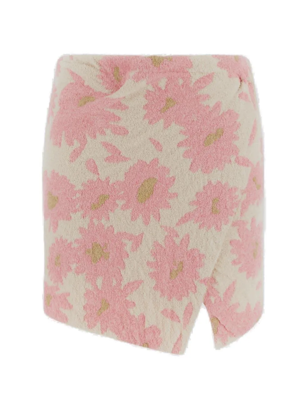 Jacquemus Asymmetric Ribbed Mini Skirt