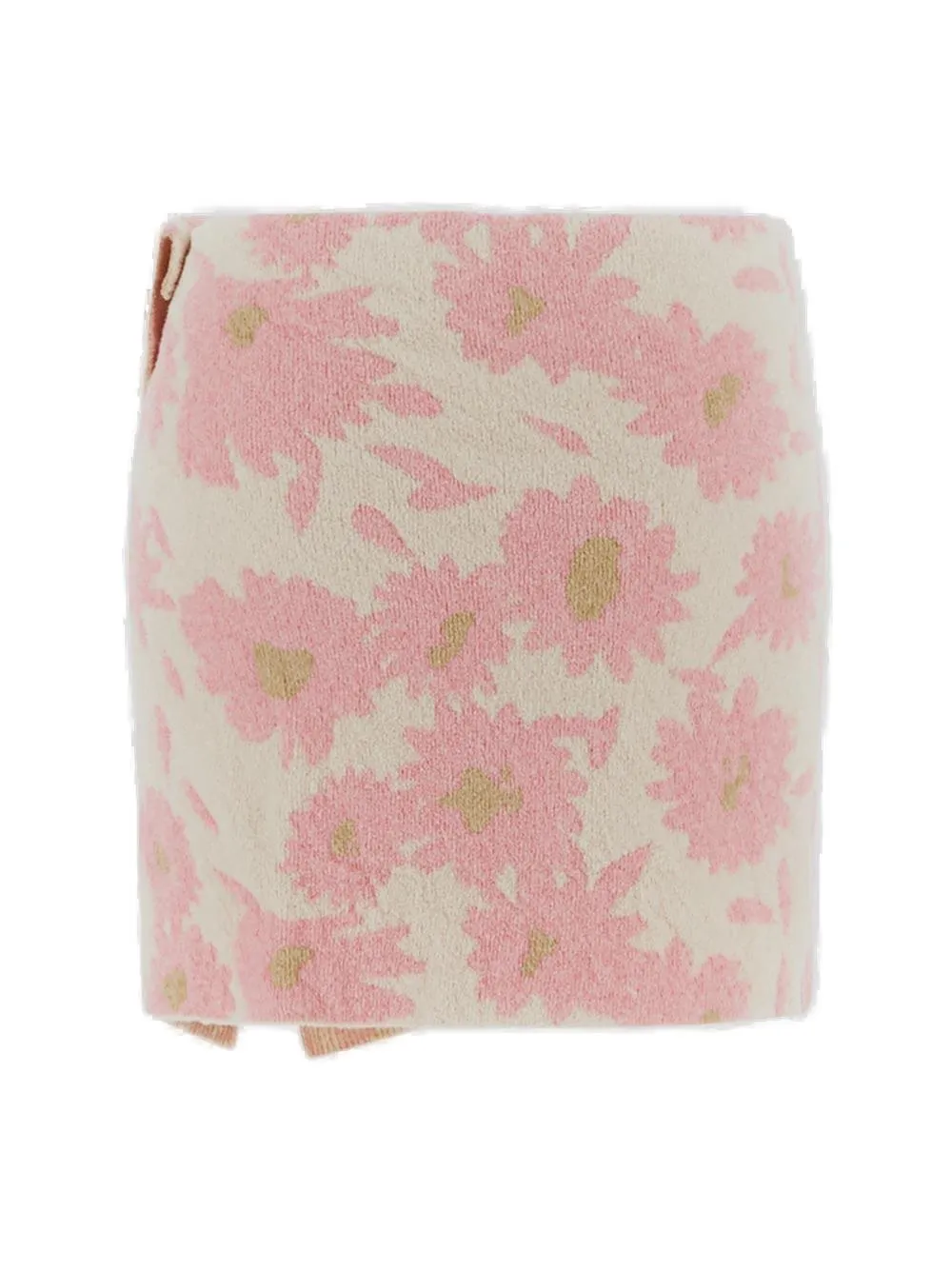 Jacquemus Asymmetric Ribbed Mini Skirt