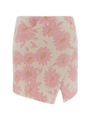 Jacquemus Asymmetric Ribbed Mini Skirt
