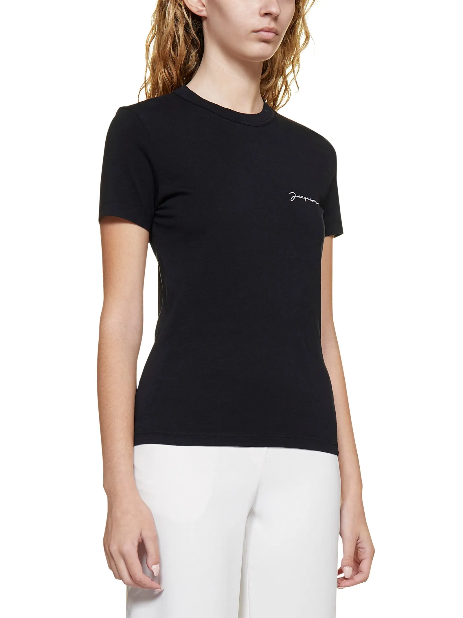 Jacquemus Logo Embroidered Crewneck T-Shirt
