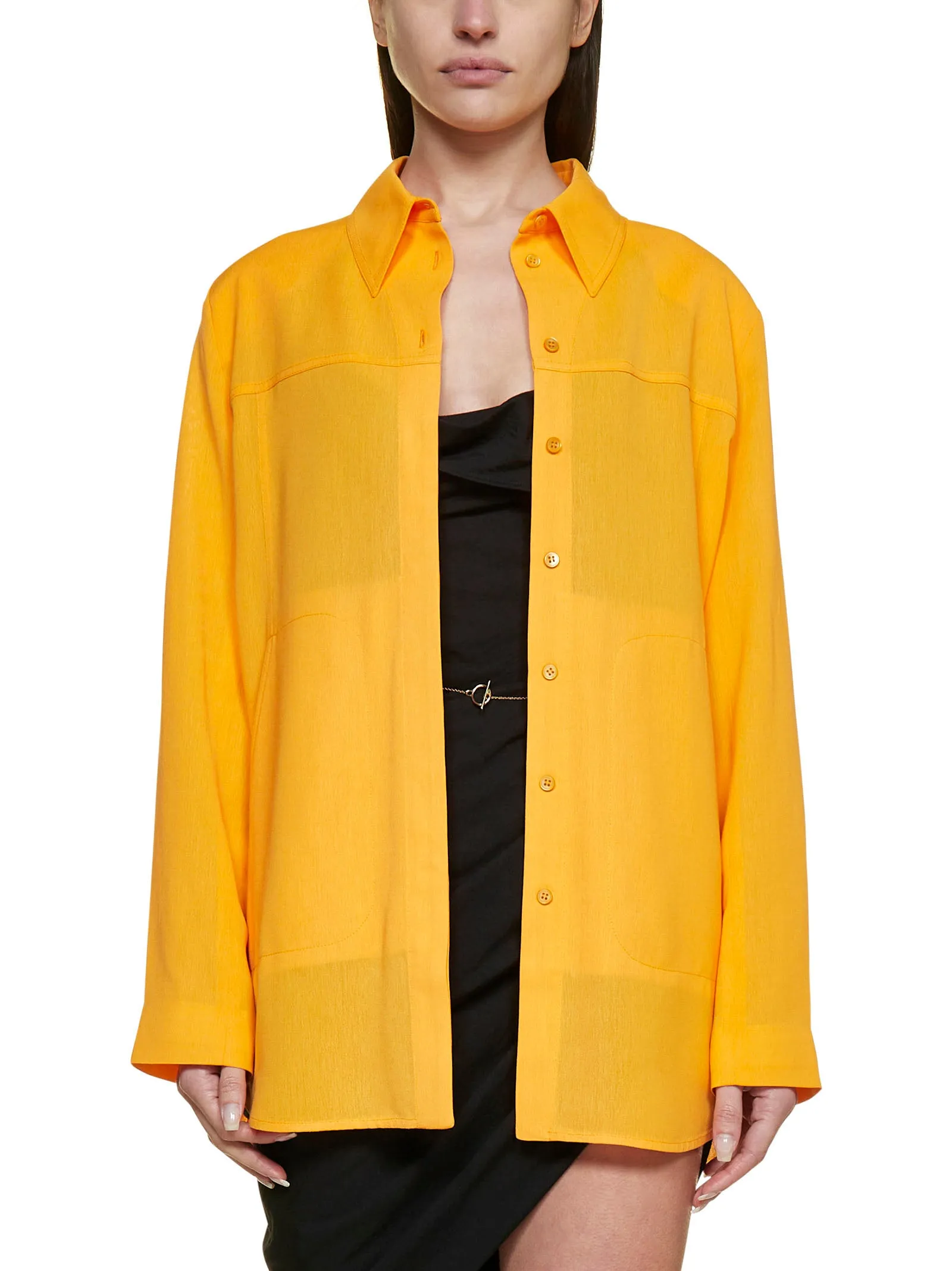 Jacquemus Long Sleeved Back Slit Shirt