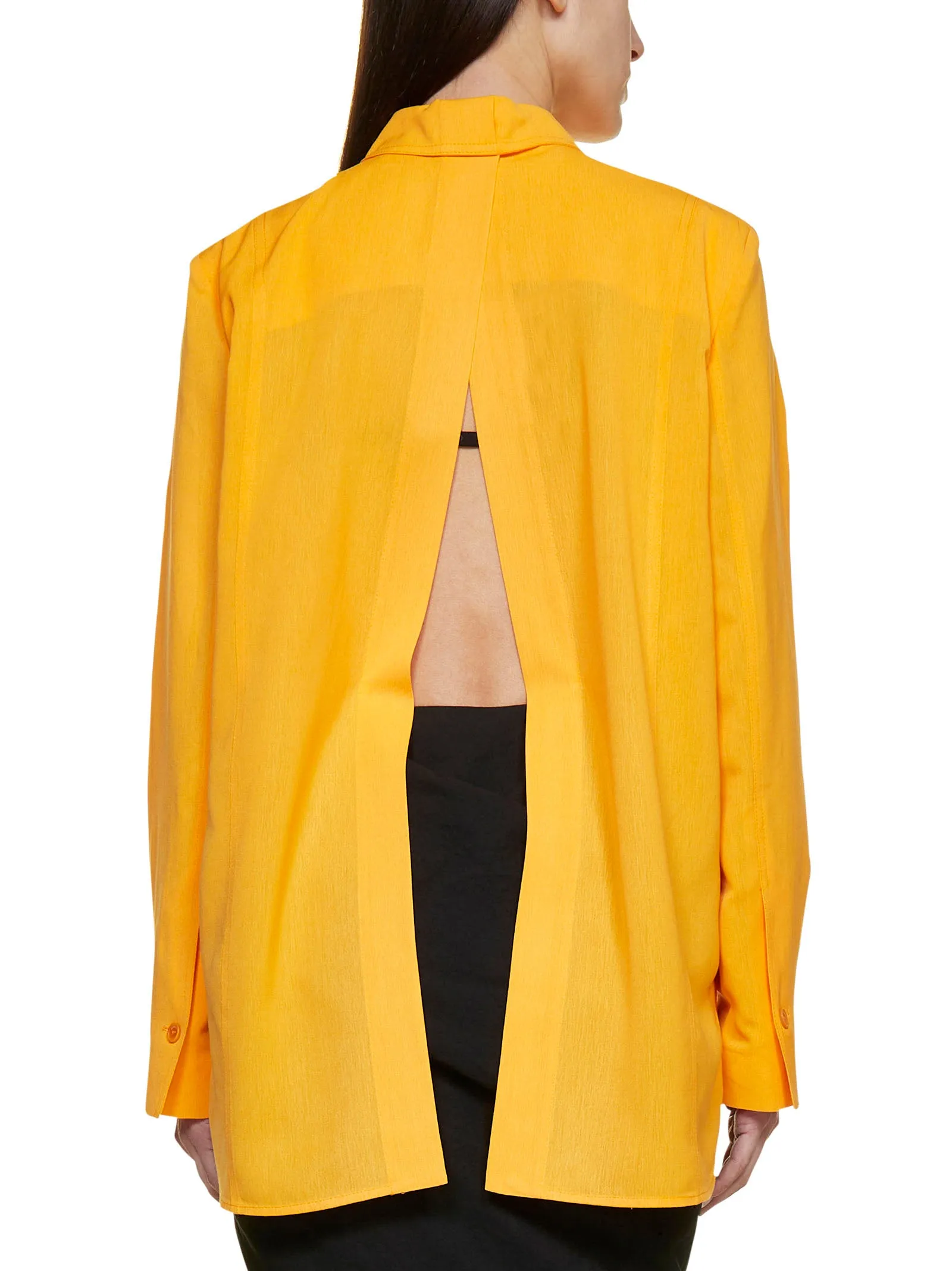 Jacquemus Long Sleeved Back Slit Shirt