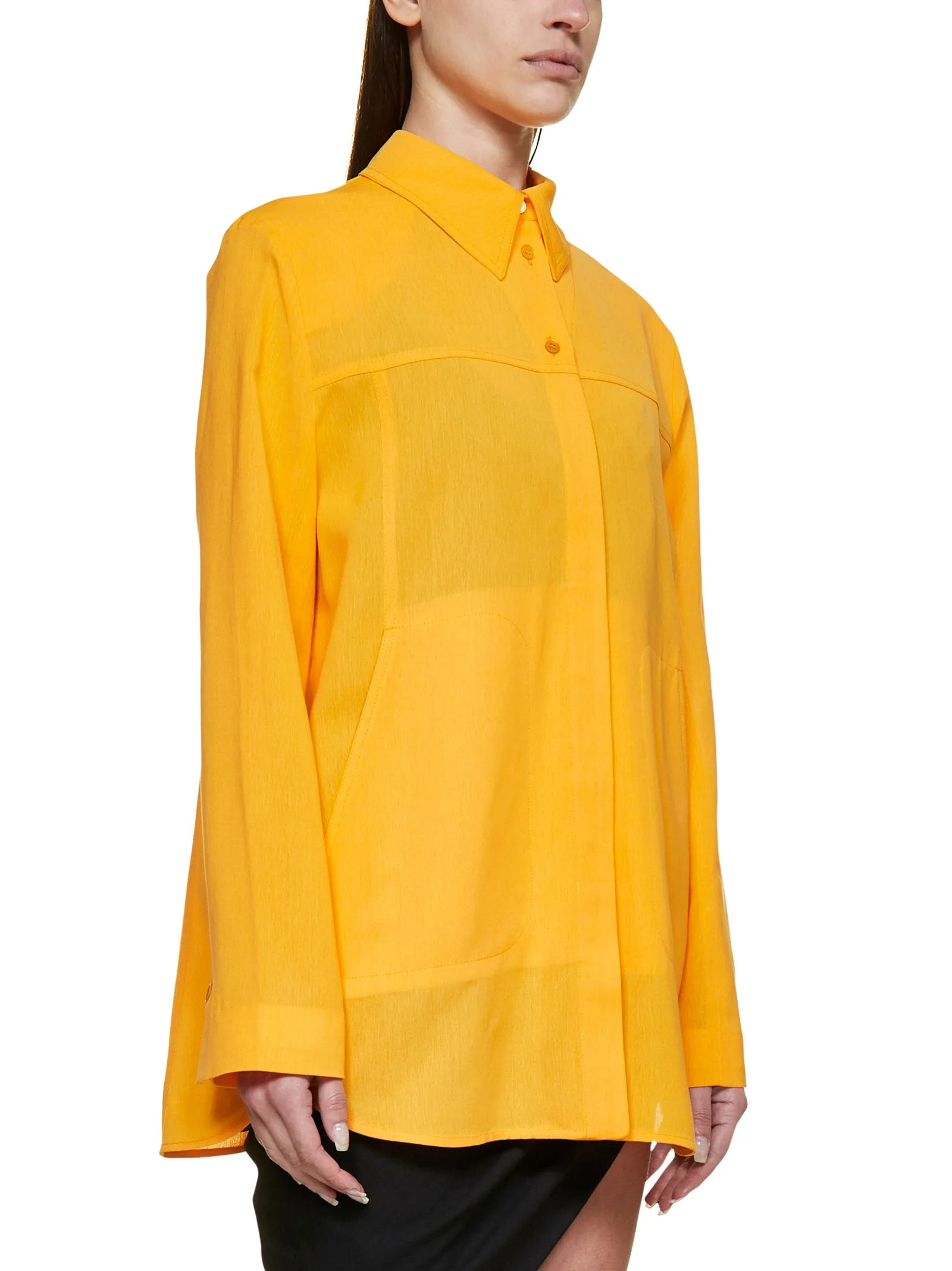 Jacquemus Long Sleeved Back Slit Shirt