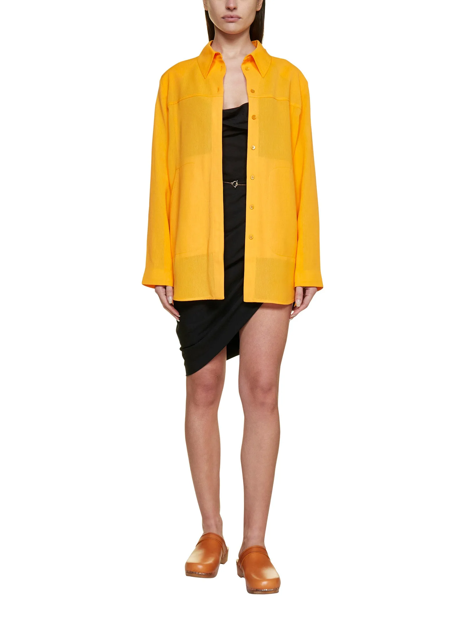 Jacquemus Long Sleeved Back Slit Shirt