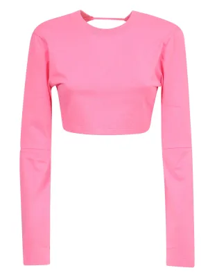 Jacquemus Open Back Cropped T-Shirt