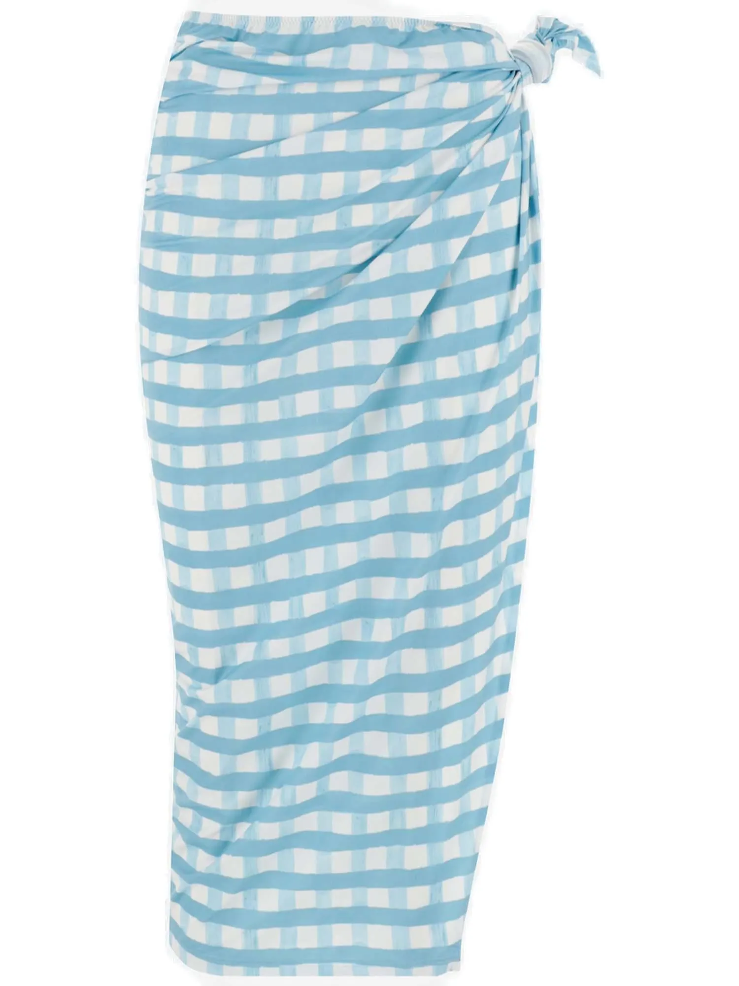 Jacquemus Plaid Pattern High Waist Skirt
