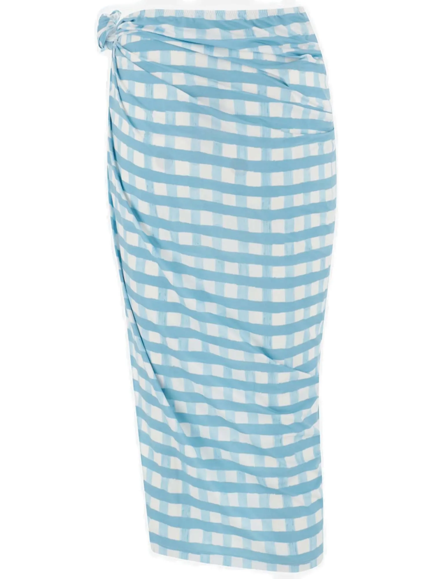 Jacquemus Plaid Pattern High Waist Skirt