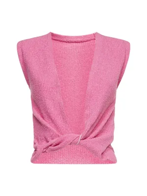 Jacquemus Twisted Sleeveless Cropped Top